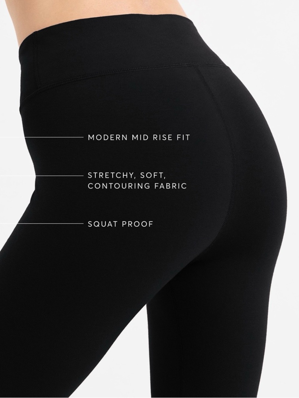 Pact Organic Black Leggings for Women - Picture 3 of 7